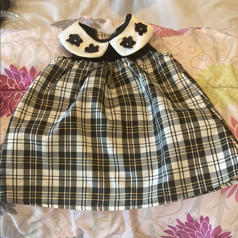 Lots of Love by Speechless Plaid Dress with Floral Collar and jacket
